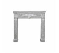 Manteau de cheminée - Romance - décor bois gris cérusé