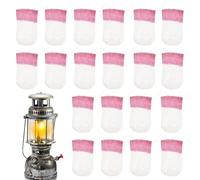 Manteau de lampe à huile - Couvertures de lanterne | universelle pour lampe à gaz kérosène, 20 pièces de rechange pour éclairage extérieur de tente de camping, randonnée, mèche de gaze non radi