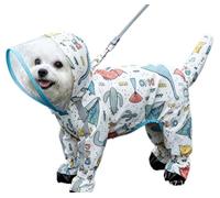Manteau de pluie bichon en peluche, couverture complète à quatre pattes, veste d'extérieur imperméable pour animaux de compagnie (petits dinosaures, taille XXL)