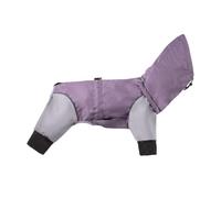Manteau de pluie coupe-vent à quatre pattes pour l'extérieur, couverture complète, convient pour les chiens de petite, moyenne et grande taille (violet, taille 5XL)