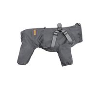 Manteau de pluie d'extérieur laser pour chien, imperméable et coupe-vent, couverture complète, protection réglable à quatre jambes, vêtements pour animaux de compagnie (gris foncé, 5XL)