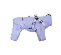 Manteau de pluie d'extérieur laser pour chien, imperméable et coupe-vent, couverture complète, protection réglable à quatre jambes, vêtements pour animaux de compagnie (violet taro, taille 5XL)