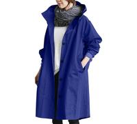 Manteau De Pluie Femme Coupe Vent Veste Imperméable Longue Vetements Impermeable Imperméables Manteaux K-Way À Capuche Ciré Poncho Veste de Hiver Long