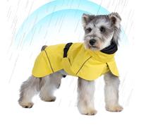 Manteau de pluie imperméable pour chien avec capuche réglable - Poncho réfléchissant réglable pour animal domestique, veste légère pour chien de taille moyenne, chiot et extérieur