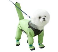 Manteau de pluie imperméable pour chien - Veste en TPU avec couverture complète, design de protection confortable, bord transparent pour une vision claire, design facile à transporter | Imperméable