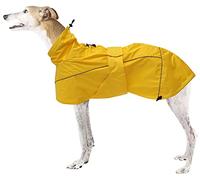 Manteau de Pluie MOREZI Greyhound, imperméable/imperméable, avec Cordon de Serrage réglable et Ceinture pour protéger l'abdomen, adapté aux Chiens de Taille Moyenne et Grande-Jaune-M