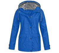 Manteau de Pluie pour Adulte Impermeable Femme/Homme, Veste Femme imperméable Coupe-Vent léger avec Capuche Pluie élégante extérieur Sport Confortable Respirant