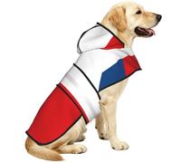 Manteau de pluie pour chien avec capuche réfléchissante, motif drapeau de la République tchèque, poncho portable, pour chiots de petite, moyenne et grande taille