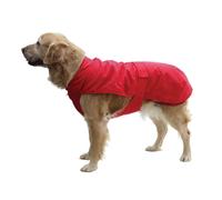 Manteau De Pluie Pour Chien Avec Doublure En Polaire - Rouge - 70 Cm
