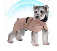 Manteau de pluie pour chien, double col imperméable pour chien - Poncho réfléchissant réglable pour animal domestique, veste légère pour chien de taille moyenne, chiot et extérieur