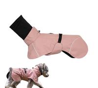 Manteau de pluie pour chien - Imperméable et réglable - Poncho réfléchissant réglable pour animal domestique - Veste légère pour chien de taille moyenne, chiot et extérieur