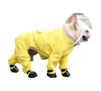 Manteau de Pluie pour Chien, imperméable pour Chien,Ponchos de Pluie imperméables réfléchissants pour Teckel - Veste Coupe-Vent légère pour, Couverture complète, Capuche Transparente, imperméabl