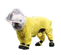 Manteau de Pluie pour Chien, imperméable pour Chien,Ponchos de Pluie imperméables réfléchissants pour Teckel - Veste Coupe-Vent légère pour, Couverture complète, Capuche Transparente, imperméabl