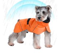 Manteau De Pluie pour Chien | Léger Et Ajustable avec Éléments Réfléchissants,Veste Réfléchissante Respirante Adaptable aux Intempéries, Hiver et Promenades