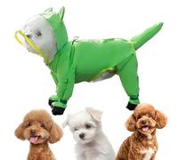 Manteau de pluie pour chien | Manteau de pluie avec capuche pour chiens - Poncho à séchage rapide avec bande réfléchissante pour chiots de petite, moyenne et grande taille, hiver, orage, neige, temps