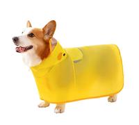 Manteau de pluie pour chien - Poncho de pluie à capuche avec bande réfléchissante, jolie forme de canard, vêtement réglable pour chien, pour l'extérieur, les voyages, la promenade