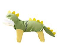 Manteau de pluie pour chiens de 22 à 15 kg, couverture intégrale à quatre pattes, poncho de pluie dinosaure avec capuche, tissu de bouclier d'eau, poignets et queue bloquant le vent