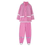 Manteau de pluie pour enfants garçons filles à capuche coupe-vent à manches longues Trench Pants Tenues, rose vif, 8 Year