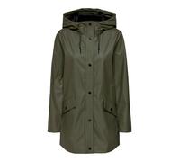 Manteau de pluie pour femmes avec capuche et fermeture à bouton-pression poches