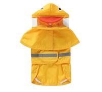 Manteau de pluie réfléchissant mignon pour chien - Veste imperméable à capuche pour grands chiens (Y, M)