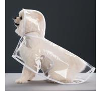 Manteau de pluie transparent pour animal de compagnie, poncho pour chien, cape imperméable entièrement transparente, vêtements de jour de pluie pour chat, matériau EVA respirant et confortable (XS-8XL