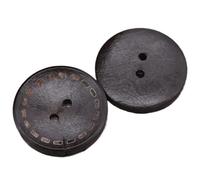 Manteau de pull rétro for femmes, 20 pièces/lot, 9mm-35mm, deux yeux et quatre boutons en bois, ronds Pour La Couture(Pink,18mm 20pieces)