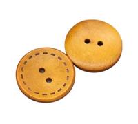 Manteau de pull rétro for femmes, 20 pièces/lot, 9mm-35mm, deux yeux et quatre boutons en bois, ronds Pour La Couture(Antique Copper,10mm 20pieces)