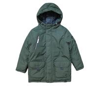 Manteau d'école imperméable à fermeture éclair pour enfants, parka, veste chaude de loisirs, veste de pluie légère et coupe-vent, vêtements d'extérieur, Vert, 4-5 ans
