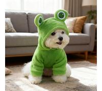 Manteau d'hiver chaud en polaire pour petit chien, vêtement doux pour chihuahua, yorkshire, gilet de marche confortable et vêtement coupe-vent, pull pour temps froid à l'extérieur (vert, taille M)