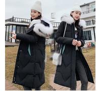 Manteau d'hiver chaud pour femme - Funmoon - Thicker - Noir L