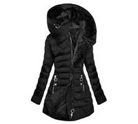 Manteau d'hiver chaud pour femme, veste à capuche doublée en laine, manteau matelassé épais, coupe ajustée, collection 2025