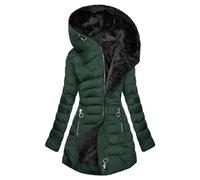 Manteau d'hiver chaud pour femme, veste à capuche doublée en laine, manteau matelassé épais, coupe ajustée, collection 2025