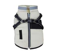 Manteau d'hiver coupe-vent pour chien, veste chaude avec fermeture éclair et crochets de traction, activités de plein air, manteau rembourré pour promenade, camping, combinaison de neige