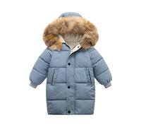 Manteau D'hiver Enfants Chaud Fourrure À Capuche imprimé/Solid Blouson éPais Fermetures éclair Manches Longue Manteau Migonne Mode Veste