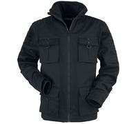 Manteau d'hiver Gothic de Gothicana by EMP - Manteau D'Hiver Avec Poches À Rabats Coutures Décoratives - S à XXL - pour Homme - noir L