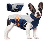 Manteau d'hiver imperméable et Chaud pour Chien avec Harnais réfléchissant avec Fermeture éclair et Coupe-Vent doublé en Coton pour Chiens de Taille Moyenne Taille 2XL
