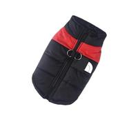 Manteau d'hiver imperméable et chaud pour chien de petite, moyenne et grande taille (rouge, taille M)