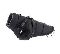 Manteau d'hiver Imperméable pour Chien Chaud avec Harnais, Réfléchissantes d'hiver Manteau Chaud pour Chien, pour Petit Chiens Camping Et Randonnée,Noir,XXL