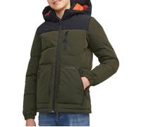 Jack & Jones Junior Veste d’hiver 'JJEOtto' vert / noir, Taille 140