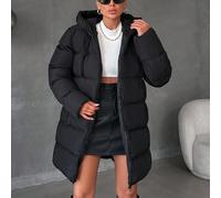 Manteau d'hiver matelassé haute qualité à capuchon à fermeture éclair et deux poches avant Essnce L,M,S,XLUnicoloreTissu tissé