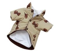 Manteau d'hiver multi-usage élégant chaud et vent pour chien chat chiot (Xs)