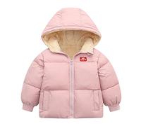 Manteau d'hiver pour bébé et Tout-Petit Oreille de Ours Mignon Peluche Doux Coupe-Vent Automne Vêtements d'extérieur Paquetable et Résistante à L’Eau Bébé Fille Veste Matelassée Rembourrage
