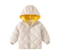 Manteau d'hiver pour bébé et Tout-Petit ourson cartoon avec fermeture éclair Coupe-Vent Automne Vêtements d'extérieur Paquetable et Résistante à L’Eau Bébé Ski Doudoune à Capuche Chaud