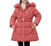 Manteau d'hiver pour bébé et Tout-Petit ourson cartoon avec fermeture éclair Coupe-Vent Automne Vêtements d'extérieur Paquetable et Résistante à L’Eau Blouson Doublé Sherpa Manteau