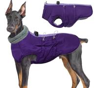 Manteau d'hiver pour Chien De Race Coupe-Vent Résistant À l'eau Caractéristiques De Sécurité Réfléchissantes Vestes pour Journées Extrêmement Froides Manteau d'hiver pour Grand Chien