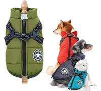 Manteau d'hiver pour Chien Furry King, avec Harnais, Disponible en 10 Couleurs, Chaud et Confortable, Convient aux Chiens de Petite, Moyenne et Grande Taille.