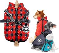 Manteau d'hiver pour Chien Furry King, avec Harnais, Disponible en 10 Couleurs, Chaud et Confortable, Convient aux Chiens de Petite, Moyenne et Grande Taille.