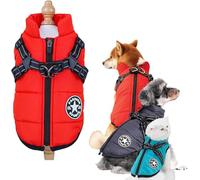 Manteau d'hiver pour Chien Furry King, avec Harnais, Disponible en 10 Couleurs, Chaud et Confortable, Convient aux Chiens de Petite, Moyenne et Grande Taille.