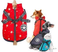 Manteau d'hiver pour Chien Furry King, avec Harnais, Disponible en 10 Couleurs, Chaud et Confortable, Convient aux Chiens de Petite, Moyenne et Grande Taille.