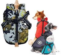 Manteau d'hiver pour Chien Furry King, avec Harnais, Disponible en 10 Couleurs, Chaud et Confortable, Convient aux Chiens de Petite, Moyenne et Grande Taille.